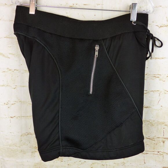 Skingraft Shorts Mens M Black Neoprene Mesh Zipper Jonny Cota Cyber Punk FLAW - Picture 12 of 15